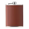 Slim hip flask 200 ml brown | No Branding | not available | not available