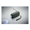 Portable radio with LED torch Dark green | No Branding | not available | not available | not available