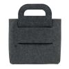Foldable RPET felt basket grey