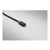 3-in-1 charging cable keyring black