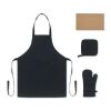 Recycled cotton kitchen set black