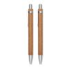 Acacia wood pen and pencil set wood