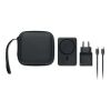 Magnetic power bank set 5000mAh black