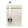 Coffee scoop with bag clip silver