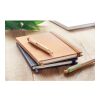 A5 recycled notebook 80 lined with pen holder brown | No Branding | not available | not available