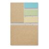 Grass paper memo pad & coloured sticky notes white | No Branding | not available | not available