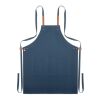 Organic cotton apron 340 gr/m² with 2 front pockets blue | No Branding | not available | not available | not available