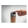 Double wall flask 480 ml with touch thermometer wood | No Branding | not available | not available | not available