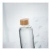 Glass bottle 650ml, bamboo lid transparent | No Branding | not available | not available | not available