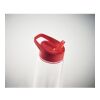 Sports RPET bottle with flip lid 650ml red | No Branding | not available | not available | not available