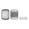 Stainless steel lunch box matt silver | No Branding | not available | not available | not available