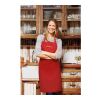 Kitchen apron in cotton red | No Branding | not available | not available | not available