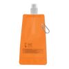 Foldable water bottle transparent/orange | No Branding | not available | not available