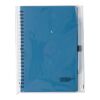 Wheat straw notebook with pen Massimo blue | No Branding | not available | not available