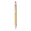 Bamboo and plastic ballpen Claire fuchsia | No Branding | not available | not available