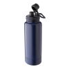 Stainless steel double-walled drinking bottle 1000 ml Nathaniel black | No Branding | not available | not available