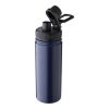 Stainless steel double-walled drinking bottle 500 ml Chad grey | No Branding | not available | not available