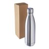 Recycled stainless steel double-walled flask 500 ml Clifford black | No Branding | not available | not available