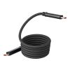 Nylon charging cable Janet black | No Branding | not available | not available