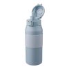 Stainless steel dubble-walled drinking bottle 800 ml Katie blue | No Branding | not available | not available