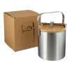 Double walled stainless steel ice bucket Fenwick silver | No Branding | not available | not available