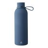 Recycled stainless steel double-walled drinking bottle (500 ml) Sena white | No Branding | not available | not available