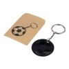 Recycled stainless steel soccer ball keychain Ciro black | No Branding | not available | not available
