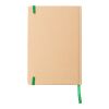 Recycled paper notebook (A5) Gianni lime | No Branding | not available | not available