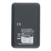 Recycled ABS powerbank Rayen black | No Branding | not available | not available