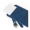 Recycled PU passport holder and luggage label Zani blue | No Branding | not available | not available