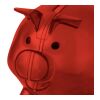 Recycled PS plastic piggy bank Vivi red | No Branding | not available | not available
