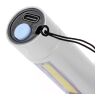 Recycled aluminium COB flashlight Sami silver | No Branding | not available | not available