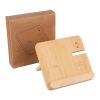 Wireless charger Tribu | Recycled bamboo | 3-in-1 brown