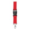 Polyester (300D) lanyard and key holder Bobbi cobalt blue