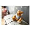 Plush teddy bear Monty light blue