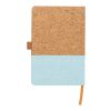 Cork and cotton notebook Trevor aqua