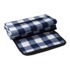 RPET foldable polar fleece blanket Vesper light green