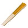 Bamboo hand held fan Elio black