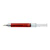 Recycled ABS syringe shaped ballpen Dr. David red