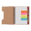 Recycled paper notebook Angela red