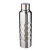 Recycled stainless steel single-walled drinking bottle (800 ml) Talin silver