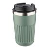 Recycled stainless steel travel mug (400 ml) Chiara black