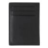 Split leather credit card wallet Logan black