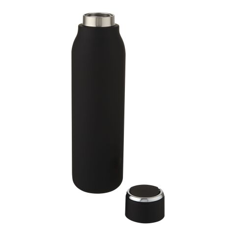 Marka 600 ml copper vacuum insulated bottle with metal loop Standard | Solid black | Not applicable | No Branding | not available | not available