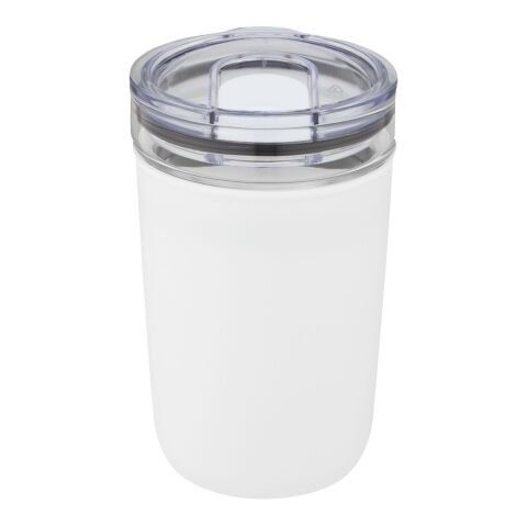 Bello 420 ml glass tumbler with recycled plastic outer wall Standard | white | Not applicable | No Branding | not available | not available
