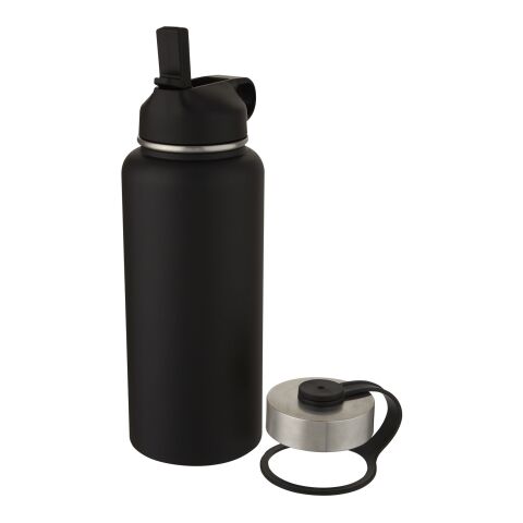Supra 1 L copper vacuum insulated sport bottle with 2 lids Standard | Solid black | Not applicable | No Branding | not available | not available