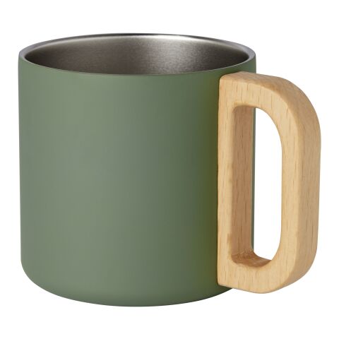 Bjorn 360 ml RCS certified recycled stainless steel mug with copper vacuum insulation Standard | Heather green | not available | No Branding | not available | not available
