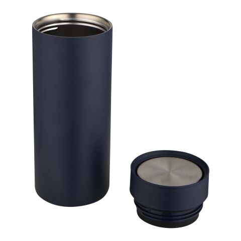 Illuminate 650 ml RCS recycled double wall stainless steel water bottle with 3-piece lid set Standard | Deep blue | Not applicable | No Branding | not available | not available