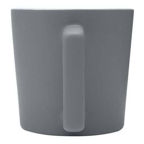 Cali 370 ml ceramic mug with matt finish Standard | White-Grey | No Branding | not available | not available