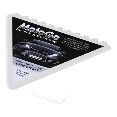 Frosty 2.0 triangular recycled plastic ice scraper White